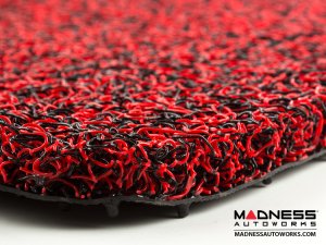 Jeep Renegade All Weather Cargo Mat - Rubber Woven Carpet - Red + Black 